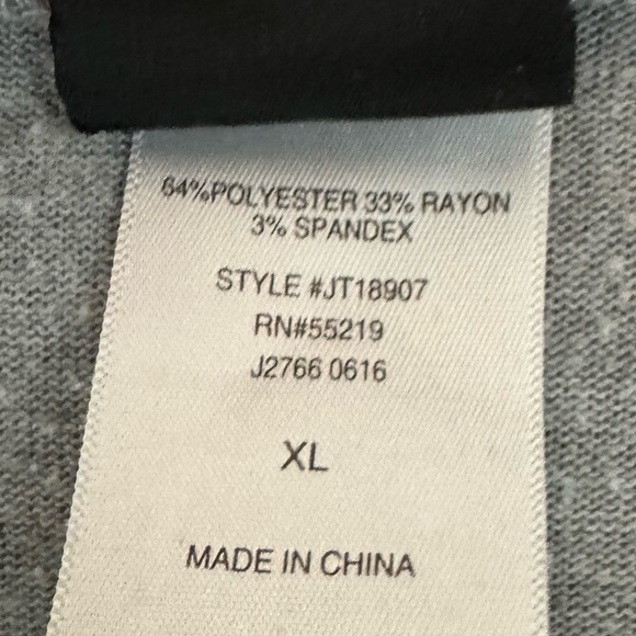 Modern Lux “Oh Kale No” Round Hi-Low Hem Short Sleeve Shirt XL - Picture 4 of 5